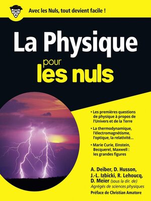 cover image of La physique pour les Nuls